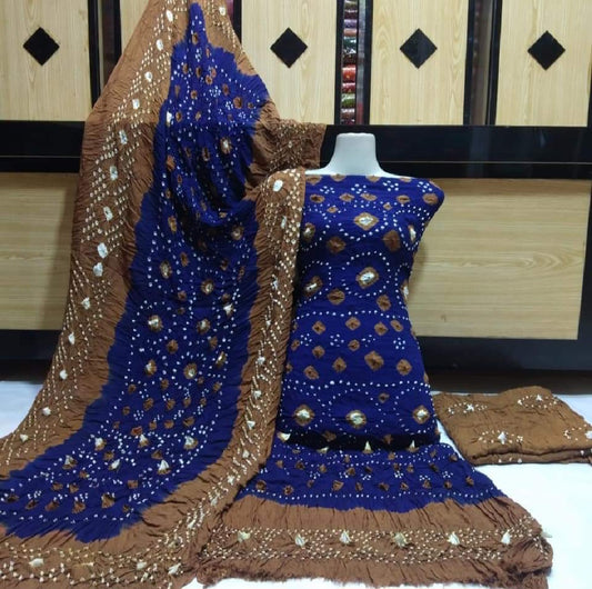 Classic Linen Chunri Suit 3 Piece – Elegant Cultural & Wedding Collection